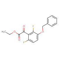Chemical structure of ethyl 2-[3-(benzyloxy)-2,6-difluorophenyl]-2-oxoacetate - CSSB20814001843