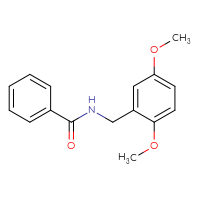 Chemical structure of N-[(2,5-dimethoxyphenyl)methyl]benzamide - CSSB00033850939