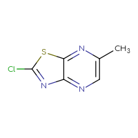 Chemical structure of 2-chloro-6-methyl-[1,3]thiazolo[4,5-b]pyrazine - CSSB03551894272