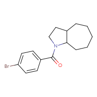 Chemical structure of 1-(4-bromobenzoyl)-decahydrocyclohepta[b]pyrrole - CSSB17500069042