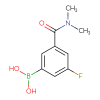 Chemical structure of [3-(dimethylcarbamoyl)-5-fluorophenyl]boronic acid - CSSB00000049339