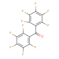 Chemical structure of bis(2,3,4,5,6-pentafluorophenyl)methanone - CSSB00000042007