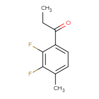 Chemical structure of 1-(2,3-difluoro-4-methylphenyl)propan-1-one - CSSB00014248887