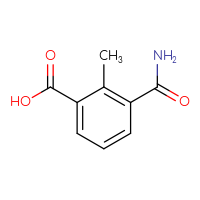Chemical structure of 3-carbamoyl-2-methylbenzoic acid - CSSB00009926935