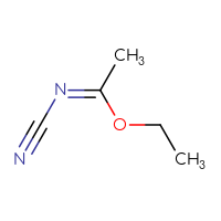 Chemical structure of (Z)-(ethyl N-cyanoethanimidate) - CSSB00020601207
