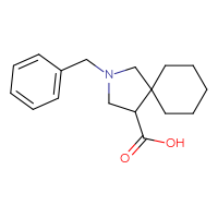 Chemical structure of 2-benzyl-2-azaspiro[4.5]decane-4-carboxylic acid - CSSB00011951370