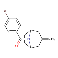 Chemical structure of 8-(4-bromobenzoyl)-3-methylidene-8-azabicyclo[3.2.1]octane - CSSB02007513206