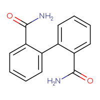 Chemical structure of [1,1'-biphenyl]-2,2'-dicarboxamide - CSSB03623993056