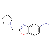 Chemical structure of 2-[(pyrrolidin-1-yl)methyl]-1,3-benzoxazol-5-amine - CSSB00006190041