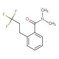 Chemical structure of N,N-dimethyl-2-(3,3,3-trifluoropropyl)benzamide - CSSB01997466934