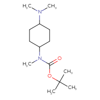 Chemical structure of tert-butyl N-[4-(dimethylamino)cyclohexyl]-N-methylcarbamate - CSSB02125794241