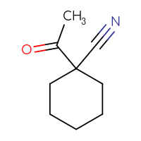 Chemical structure of 1-acetylcyclohexane-1-carbonitrile - CSSB00011007765