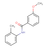 Chemical structure of 3-methoxy-N-(2-methylphenyl)benzamide - CSSB00046172209