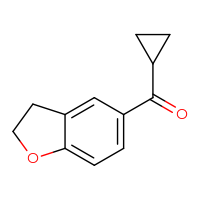 Chemical structure of 5-cyclopropanecarbonyl-2,3-dihydro-1-benzofuran - CSSB00011267808