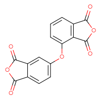 Chemical structure of 5-[(1,3-dioxo-1,3-dihydro-2-benzofuran-4-yl)oxy]-1,3-dihydro-2-benzofuran-1,3-dione - CSSB00020630120