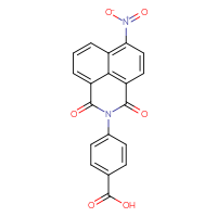Chemical structure of 4-{10-nitro-2,4-dioxo-3-azatricyclo[7.3.1.0⁵,¹³]trideca-1(13),5,7,9,11-pentaen-3-yl}benzoic acid - CSSB00000681964