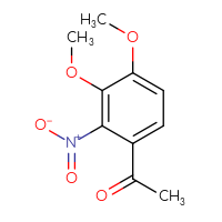 Chemical structure of 1-(3,4-dimethoxy-2-nitrophenyl)ethan-1-one - CSSB00010125487