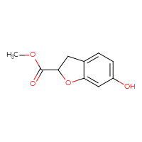 Chemical structure of methyl 6-hydroxy-2,3-dihydro-1-benzofuran-2-carboxylate - CSSB00010679841