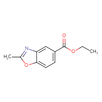 Chemical structure of ethyl 2-methyl-1,3-benzoxazole-5-carboxylate - CSSB00038687135