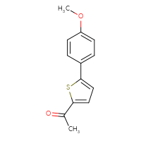 Chemical structure of 1-[5-(4-methoxyphenyl)thiophen-2-yl]ethan-1-one - CSSB00000011249