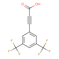 Chemical structure of 3-[3,5-bis(trifluoromethyl)phenyl]prop-2-ynoic acid - CSSB21103685312