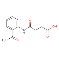 Chemical structure of 3-[(2-acetylphenyl)carbamoyl]propanoic acid - CSSB00015187317