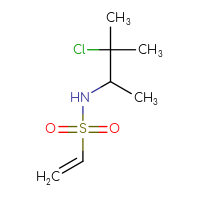 Chemical structure of N-(3-chloro-3-methylbutan-2-yl)ethene-1-sulfonamide - CSMB21332164245
