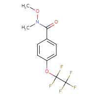 Chemical structure of N-methoxy-N-methyl-4-(1,1,2,2,2-pentafluoroethoxy)benzamide - CSSB06967231506