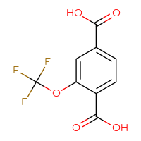 Chemical structure of 2-(trifluoromethoxy)benzene-1,4-dicarboxylic acid - CSSB00016987294
