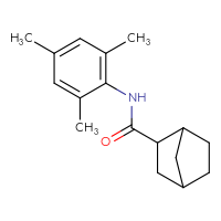 Chemical structure of N-(2,4,6-trimethylphenyl)bicyclo[2.2.1]heptane-2-carboxamide - CSSB00015188217