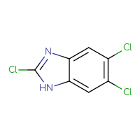 Chemical structure of 2,5,6-trichloro-1H-1,3-benzodiazole - CSSB00012356456