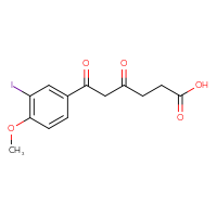Chemical structure of 6-(3-iodo-4-methoxyphenyl)-4,6-dioxohexanoic acid - CSSB21432500142