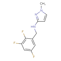 Chemical structure of 1-methyl-N-[(2,3,5-trifluorophenyl)methyl]-1H-pyrazol-3-amine - CSSB00934054175