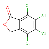 Chemical structure of 4,5,6,7-tetrachloro-1,3-dihydro-2-benzofuran-1-one - CSSB00009996605