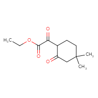 Chemical structure of ethyl 2-(4,4-dimethyl-2-oxocyclohexyl)-2-oxoacetate - CSSB00010739548