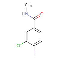 Chemical structure of 3-chloro-4-iodo-N-methylbenzamide - CSSB00012651758