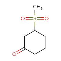 Chemical structure of 3-methanesulfonylcyclohexan-1-one - CSSB00000722777
