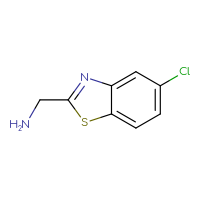Chemical structure of 1-(5-chloro-1,3-benzothiazol-2-yl)methanamine - CSSB00000745482