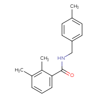 Chemical structure of 2,3-dimethyl-N-[(4-methylphenyl)methyl]benzamide - CSSB00027992001