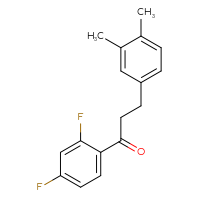 Chemical structure of 1-(2,4-difluorophenyl)-3-(3,4-dimethylphenyl)propan-1-one - CSSB00020571577