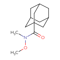 Chemical structure of N-methoxy-N-methyladamantane-1-carboxamide - CSSB00000257985