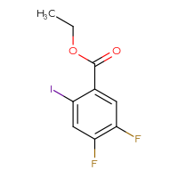 Chemical structure of ethyl 4,5-difluoro-2-iodobenzoate - CSSB00135193453