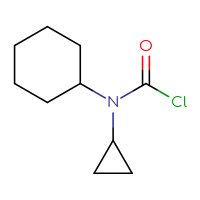Chemical structure of N-cyclohexyl-N-cyclopropylcarbamoyl chloride - CSSB06256211766