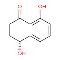 Chemical structure of (4R)-4,8-dihydroxy-1,2,3,4-tetrahydronaphthalen-1-one - CSSB00015953752