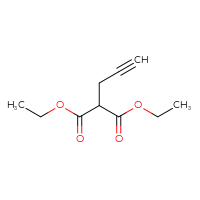 Chemical structure of 1,3-diethyl 2-(prop-2-yn-1-yl)propanedioate - CSSB00012180970