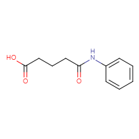 Chemical structure of 4-(phenylcarbamoyl)butanoic acid - CSSB00000181736