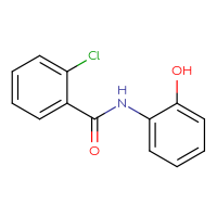 Chemical structure of 2-chloro-N-(2-hydroxyphenyl)benzamide - CSSB00046085717
