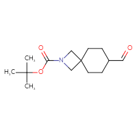 Chemical structure of tert-butyl 7-formyl-2-azaspiro[3.5]nonane-2-carboxylate - CSSB00011007587