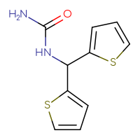 Chemical structure of [bis(thiophen-2-yl)methyl]urea - CSSB00072015320