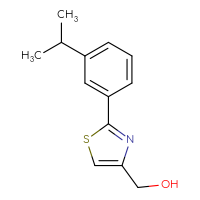Chemical structure of {2-[3-(propan-2-yl)phenyl]-1,3-thiazol-4-yl}methanol - CSSB00079983066
